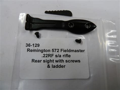 3 The Remington Model 572 Fieldmaster is a slide action, manually-operated. . Remington 572 rear sight assembly